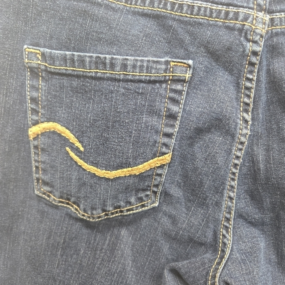Levi Strauss Signature Straight Leg Jean Womens 6M Mid‎ Rise Stretch Denim Dark - Picture 10 of 11